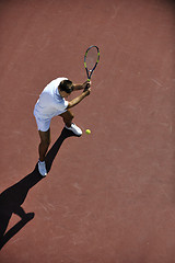 Image showing young man play tennis