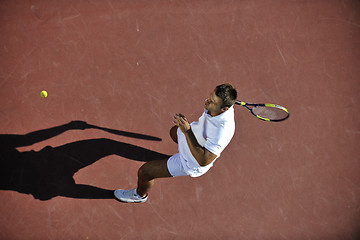 Image showing young man play tennis