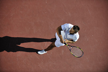 Image showing young man play tennis