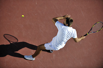 Image showing young man play tennis