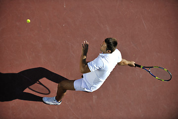 Image showing young man play tennis