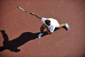 Image showing young man play tennis