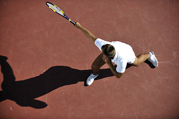 Image showing young man play tennis