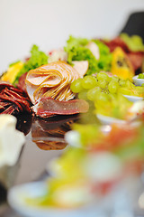 Image showing buffet food closeup