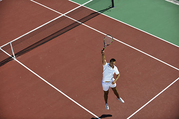 Image showing young man play tennis