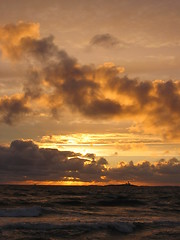 Image showing Warm sunset