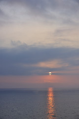 Image showing beach sunset