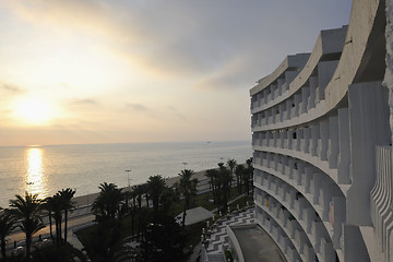 Image showing beach sunset