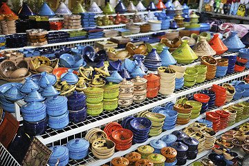 Image showing africa and tunis colorful ceramics