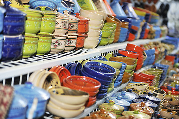 Image showing africa and tunis colorful ceramics