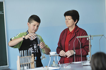 Image showing science and chemistry classees at school