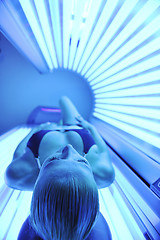 Image showing beauty and spa solarium treatment