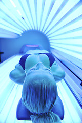 Image showing beauty and spa solarium treatment