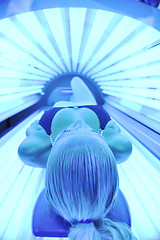 Image showing beauty and spa solarium treatment