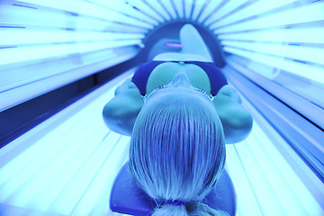 Image showing beauty and spa solarium treatment