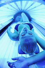 Image showing beauty and spa solarium treatment