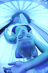 Image showing beauty and spa solarium treatment