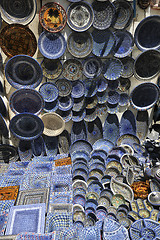 Image showing africa and tunis colorful ceramics