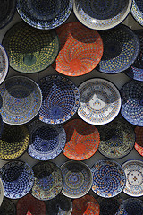 Image showing africa and tunis colorful ceramics