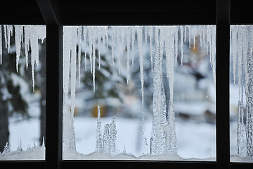 Image showing ice on window