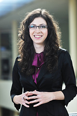 Image showing student girl portrait at university campus 