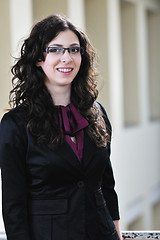 Image showing student girl portrait at university campus 