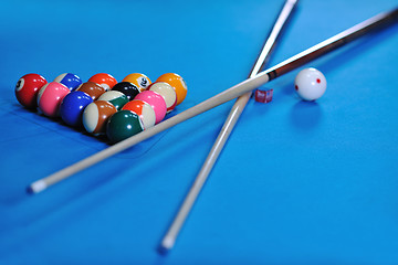 Image showing billiard balls