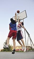 Image showing woman basketball