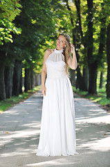 Image showing beautiful bride outdoor