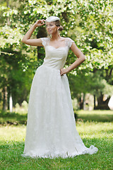 Image showing beautiful bride outdoor