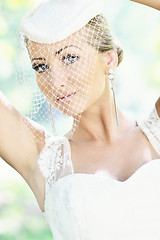 Image showing beautiful bride outdoor