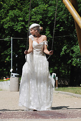 Image showing beautiful bride outdoor