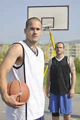 Image showing basketball players team