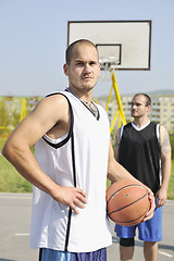 Image showing basketball players team