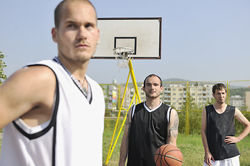 Image showing basketball players team