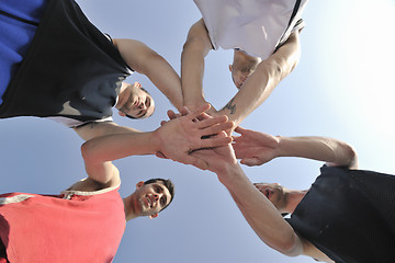 Image showing basketball players team