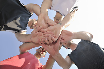 Image showing basketball players team