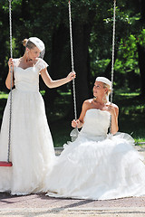 Image showing beautiful bride outdoor