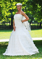 Image showing beautiful bride outdoor