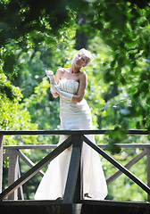 Image showing beautiful bride outdoor