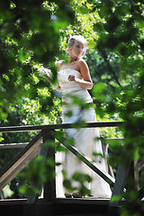 Image showing beautiful bride outdoor