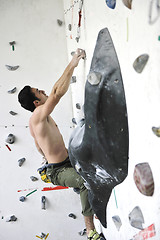 Image showing man exercise sport climbing