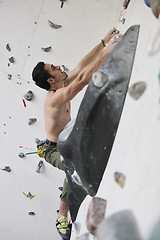 Image showing man exercise sport climbing