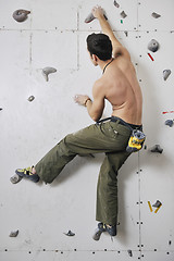 Image showing man exercise sport climbing