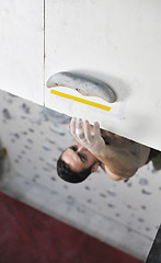 Image showing man exercise sport climbing