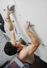 Image showing man exercise sport climbing