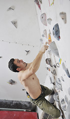 Image showing man exercise sport climbing