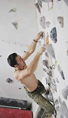 Image showing man exercise sport climbing