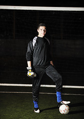 Image showing soccer   goal keeper