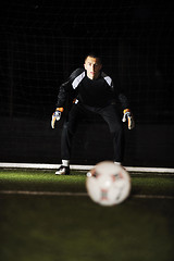 Image showing soccer   goal keeper